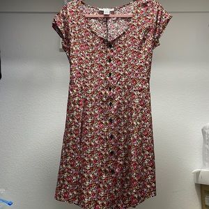 Above the knee floral dress